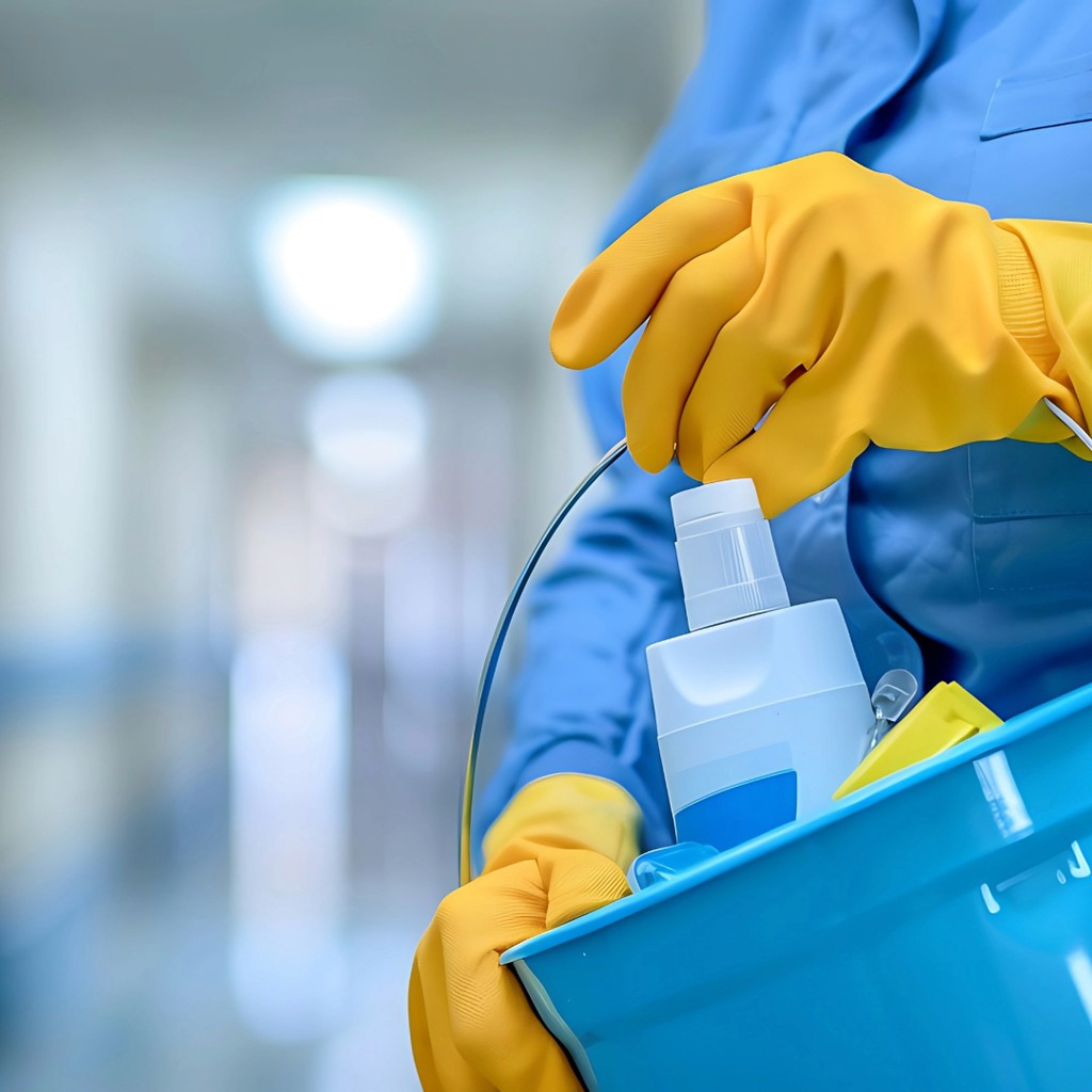 Medical facility being cleaned