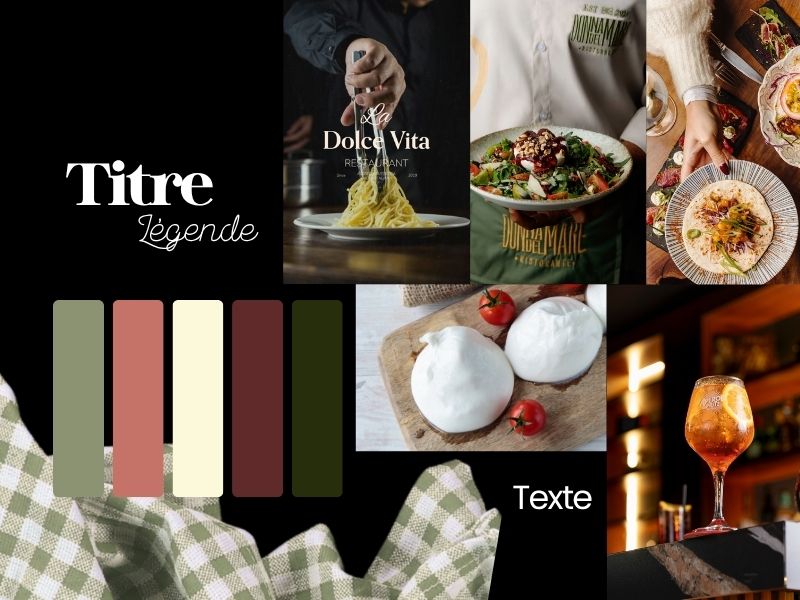 Création d’un univers graphique chaleureux et authentique, en accord avec l’identité du restaurant. Un travail a été réalisé sur les couleurs, la typographie et la direction artistique des photos afin de transmettre une ambiance conviviale et de mettre en avant le savoir-faire du restaurant.