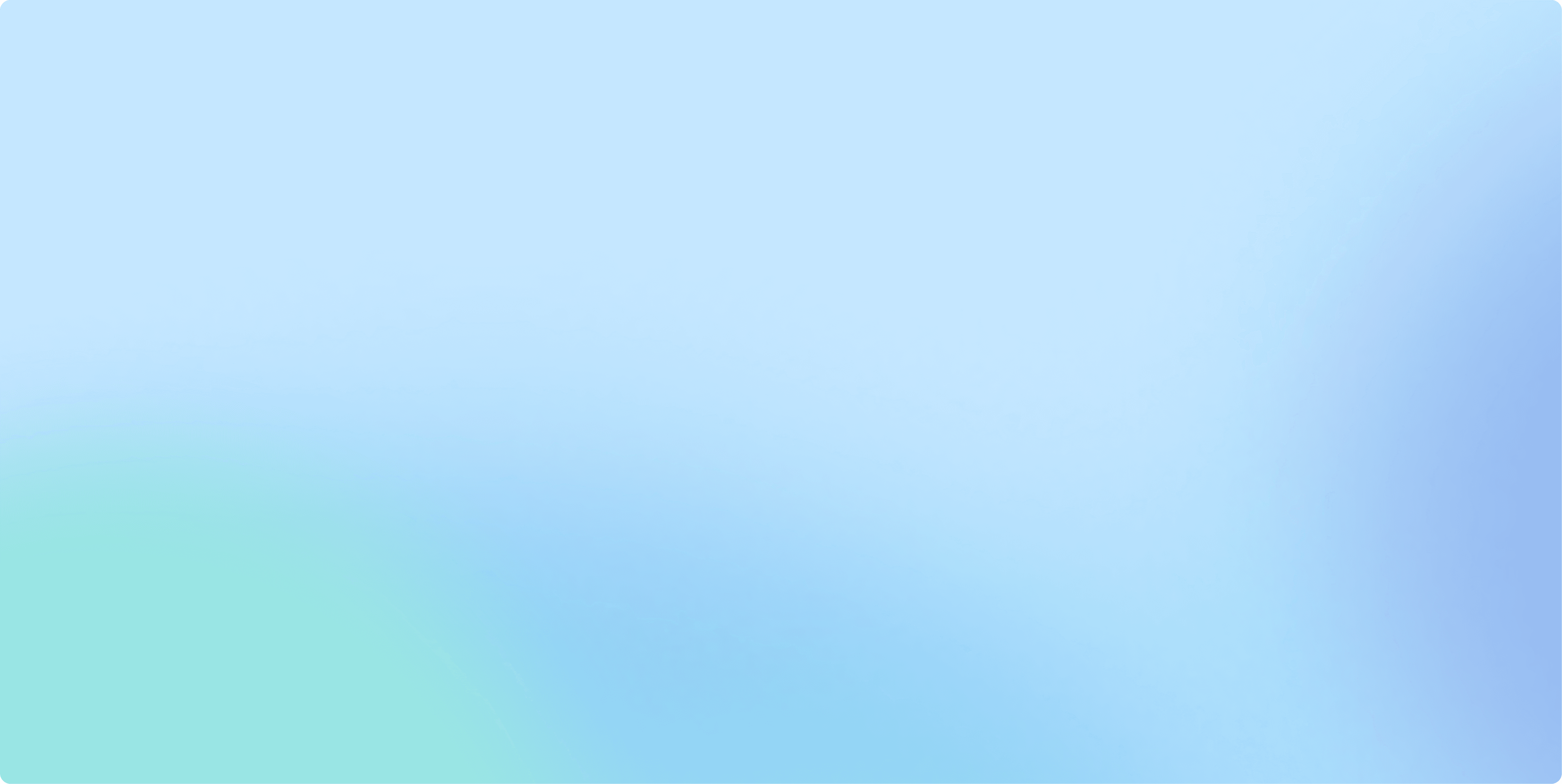 Abstract gradient background in soft blue and green hues, creating a smooth and calming aesthetic.