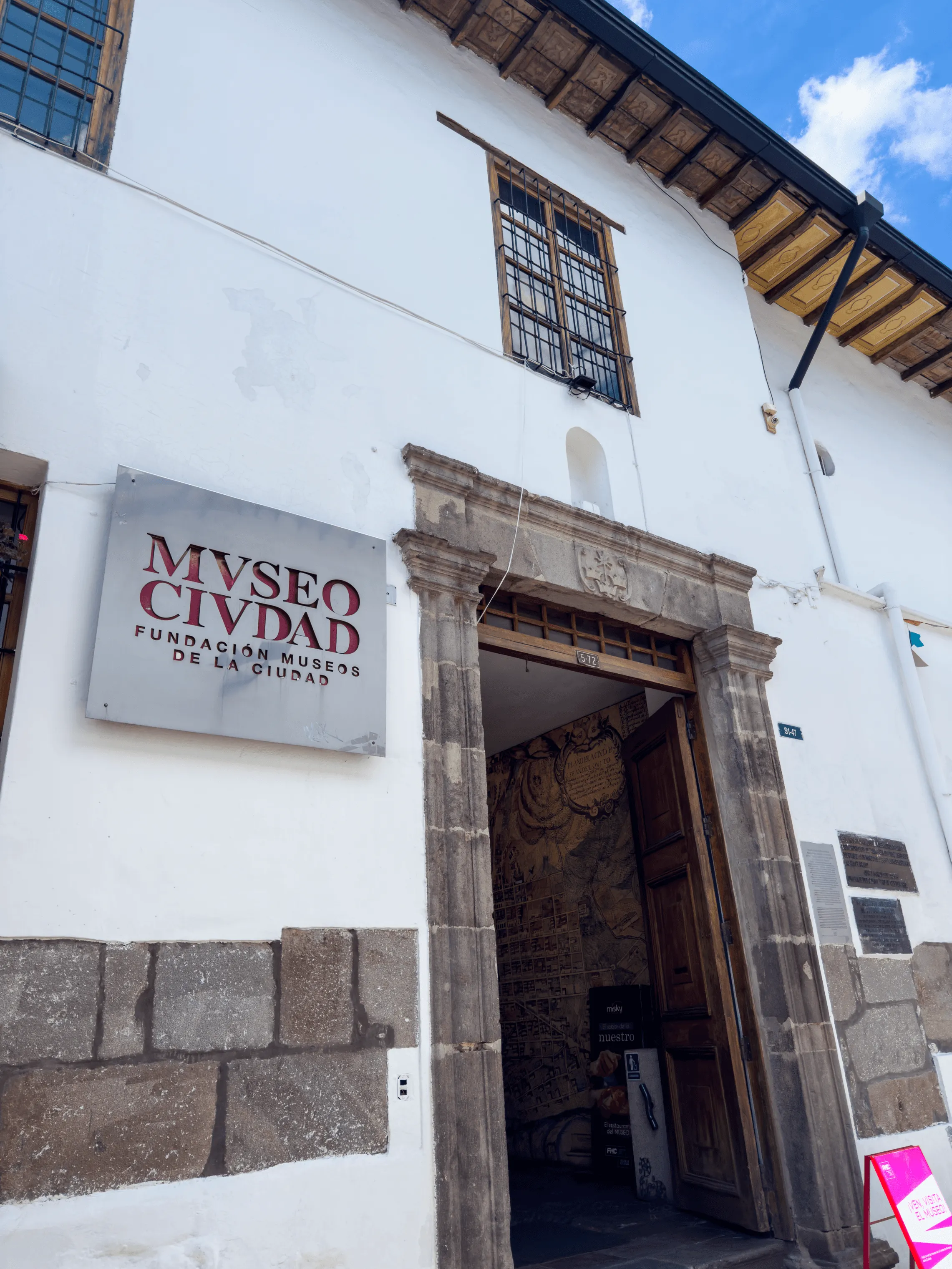 Entrée du musée de la ville de Quito