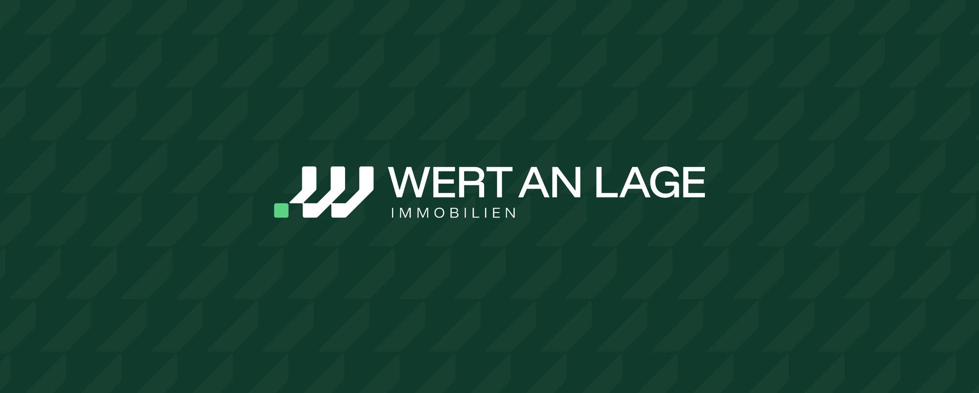 Ein Bild vom Brand Pattern und dem Logo von Wert an Lage.