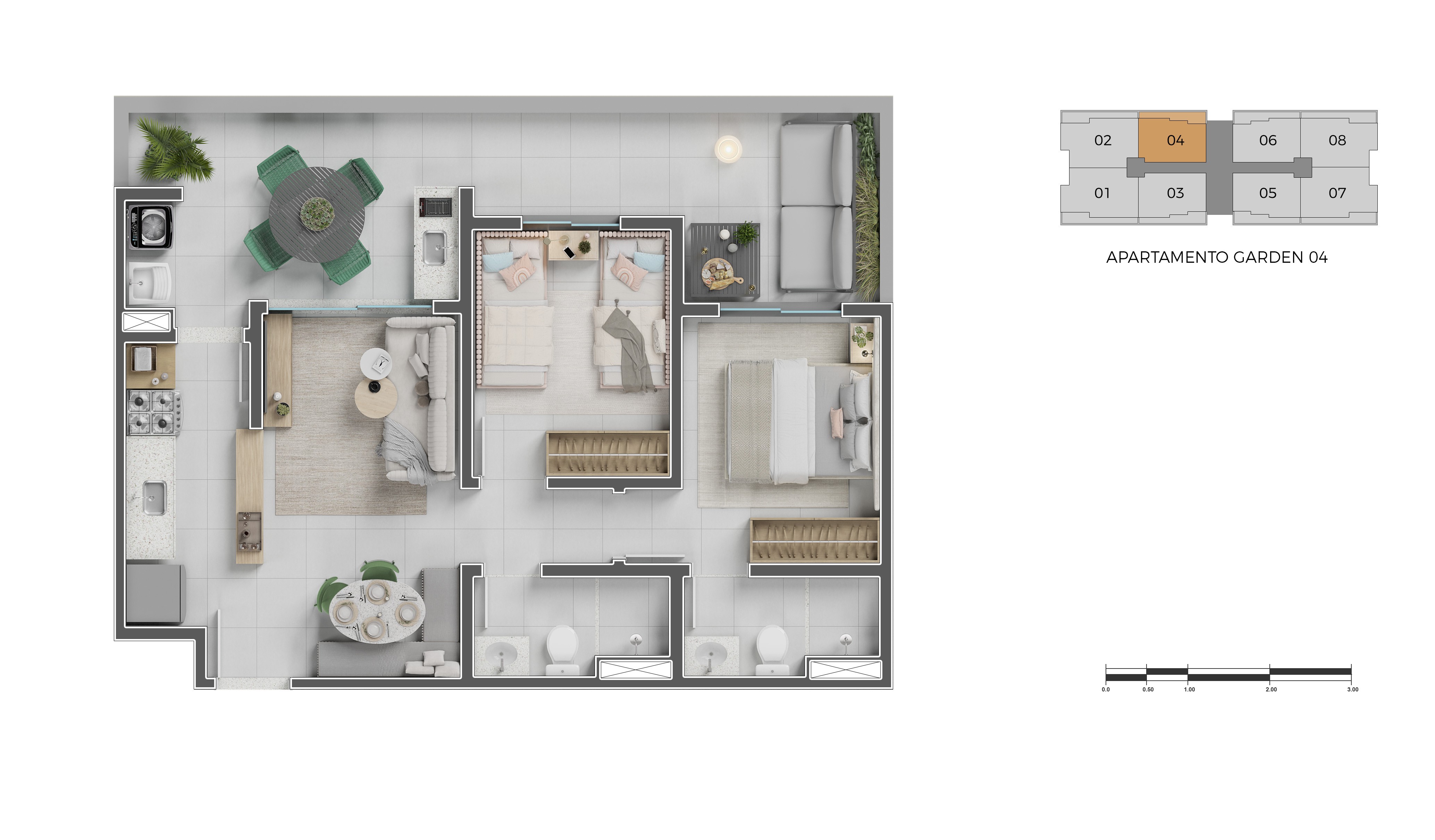 Curved modern skyscraper against a clear blue sky.