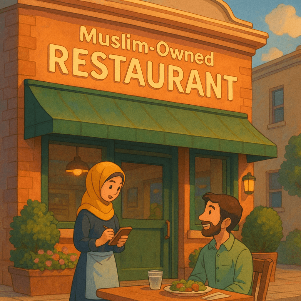 Muslim-Owned Restaurants being found on Amanah Marketplace App
