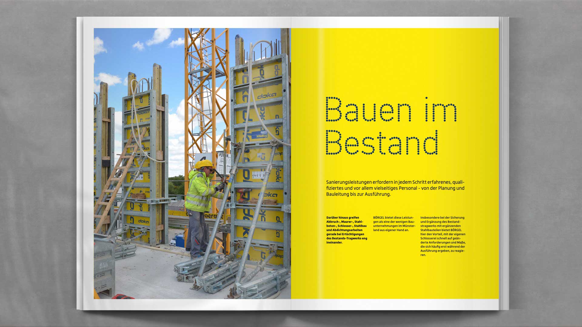 Themenseite zu internationalen Projekten von Börgel Bau – visuell stimmig inszeniert mit Weltkarte, Icons und Bildern aus dem Auslandseinsatz.