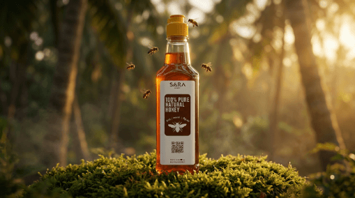 SAARA honey bottle outdoor