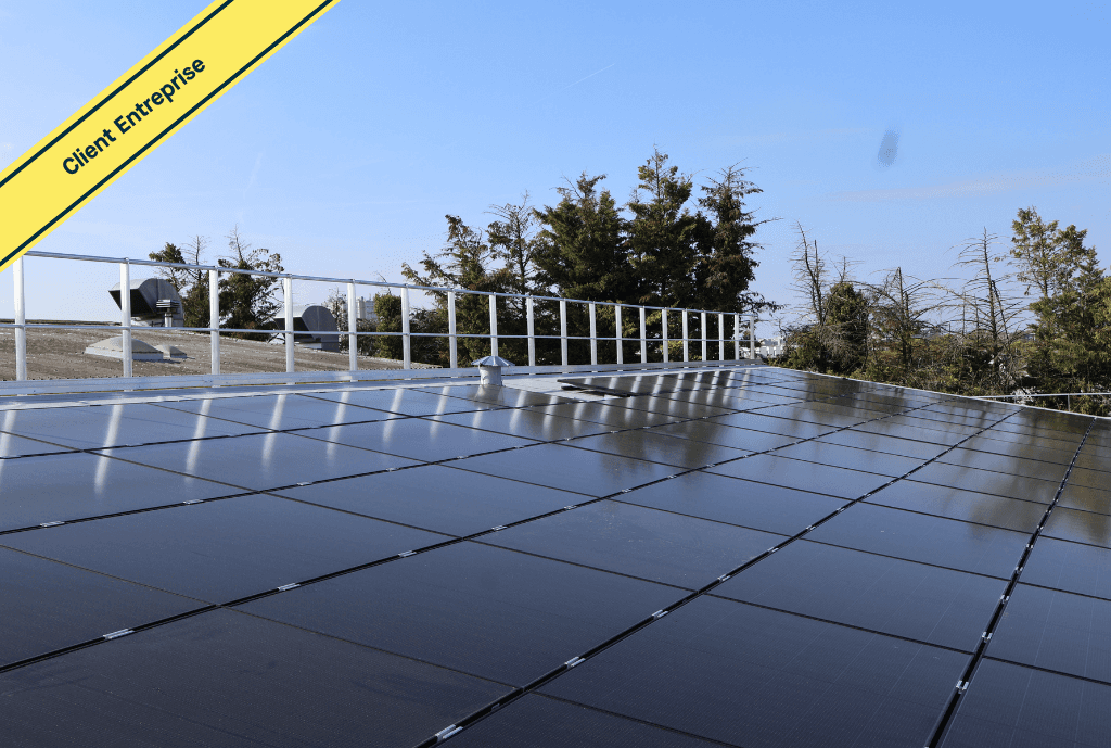 Photo d'une entreprise à Argenteuil dans le Val d’Oise en France équipée de panneaux photovoltaïques dont l'installation a été faite par Solarock.