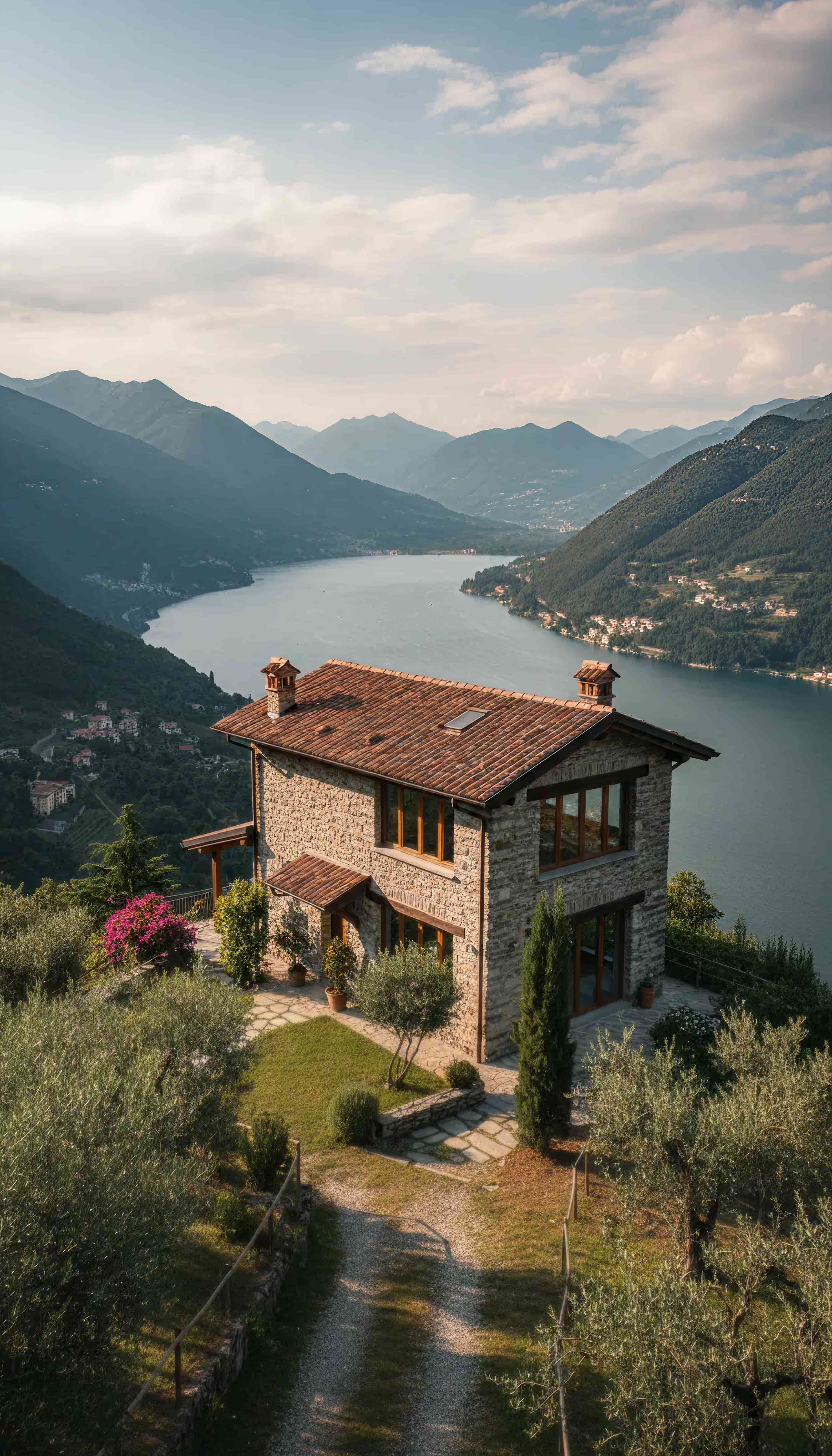 casa in sassi della gestione breva collections su una montagna del lago di como