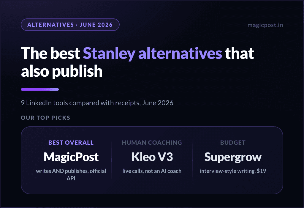 9 Best Stanley Alternatives for LinkedIn That Also Publish (Verified June 2026)