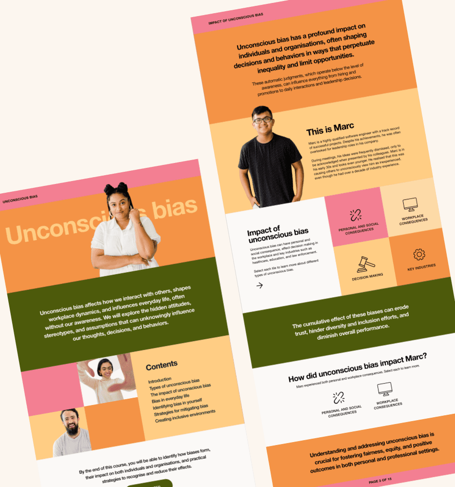 Learning design in Lectora