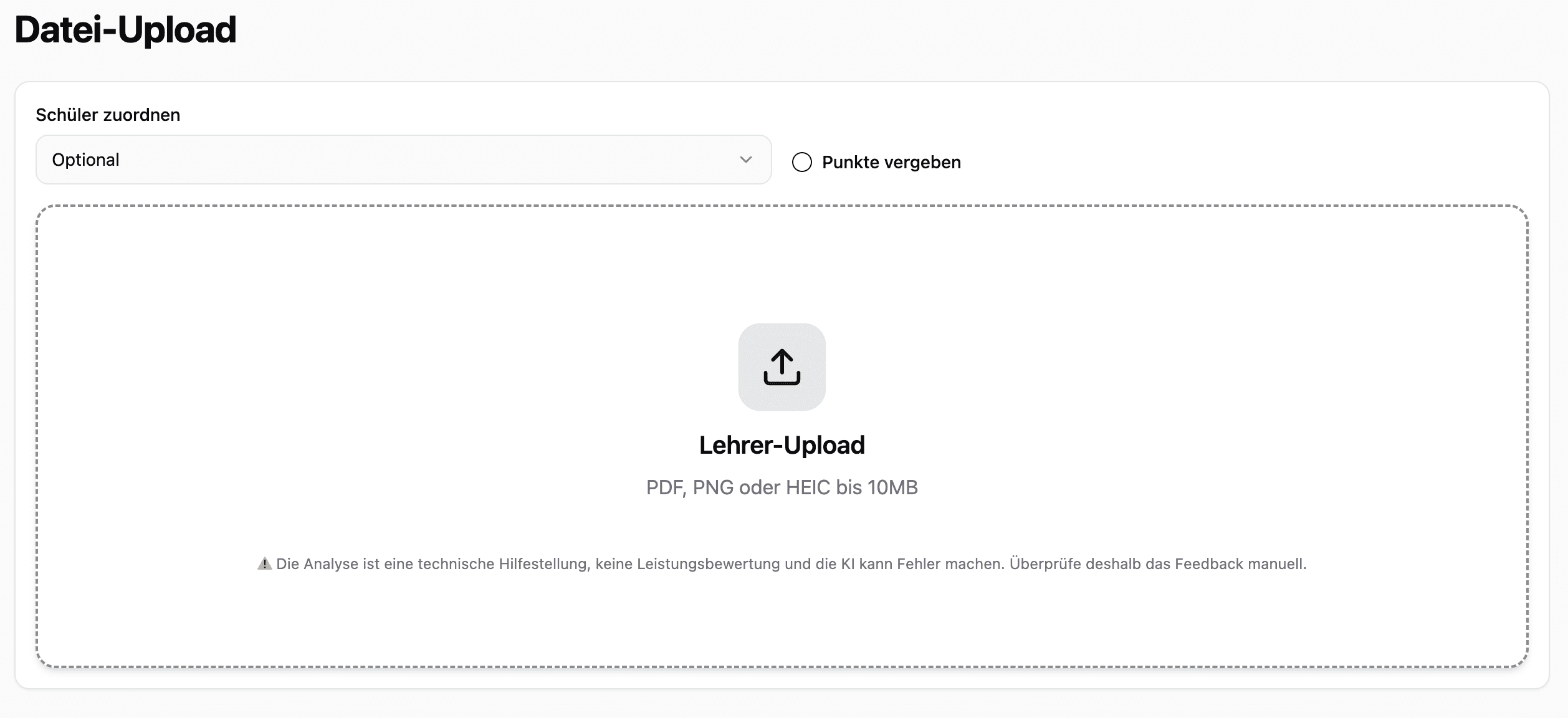 Datei Upload KI Skillsquare