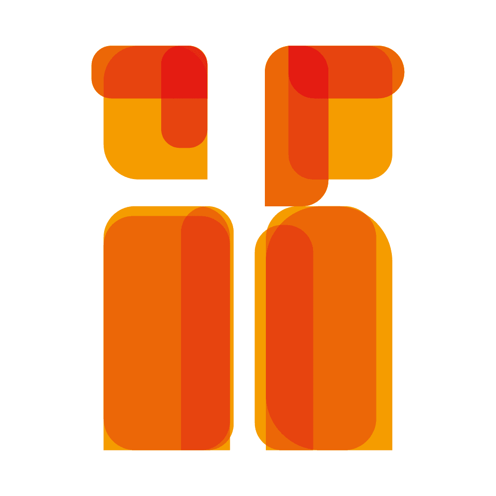 Simple icon of a man and a woman besides each other.