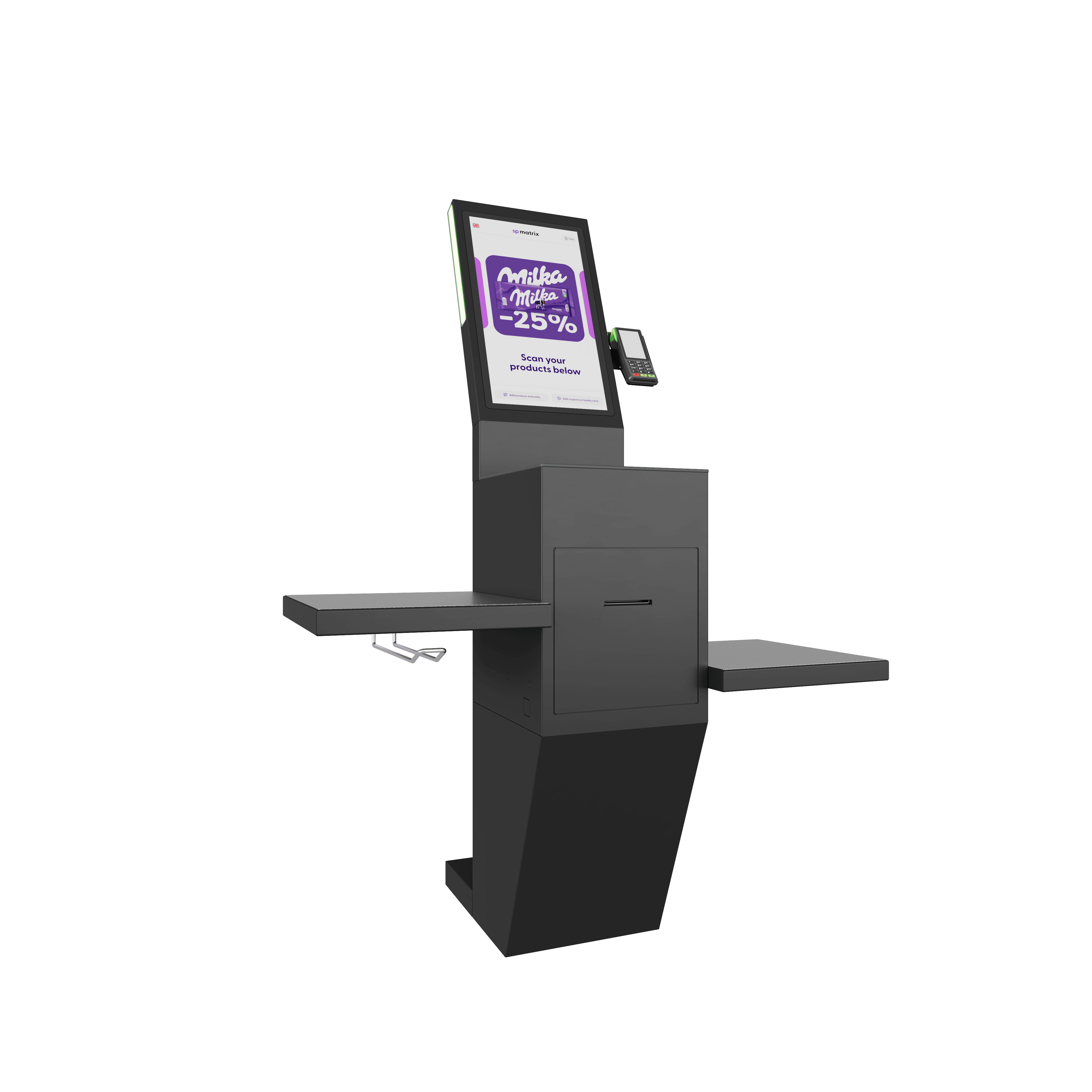 shopreme matrix - self checkout kiosk -  retail media