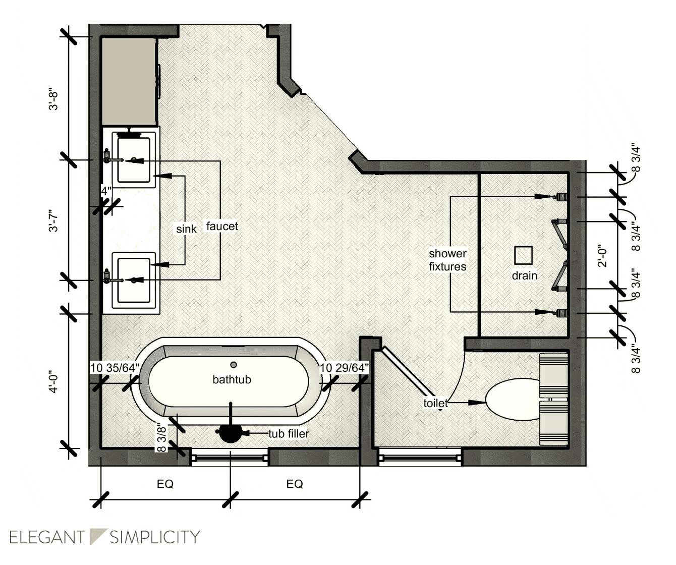 We’re so excited to share details from The Ravensdale House: Primary Bathroom — one of our favorite interior design + remodeling projects in Ravensdale, Washington. 