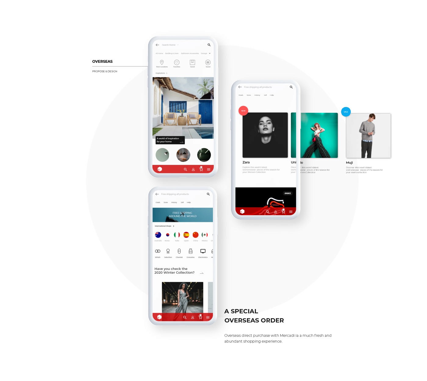 Mercari UX/UI Design | Feature overseas