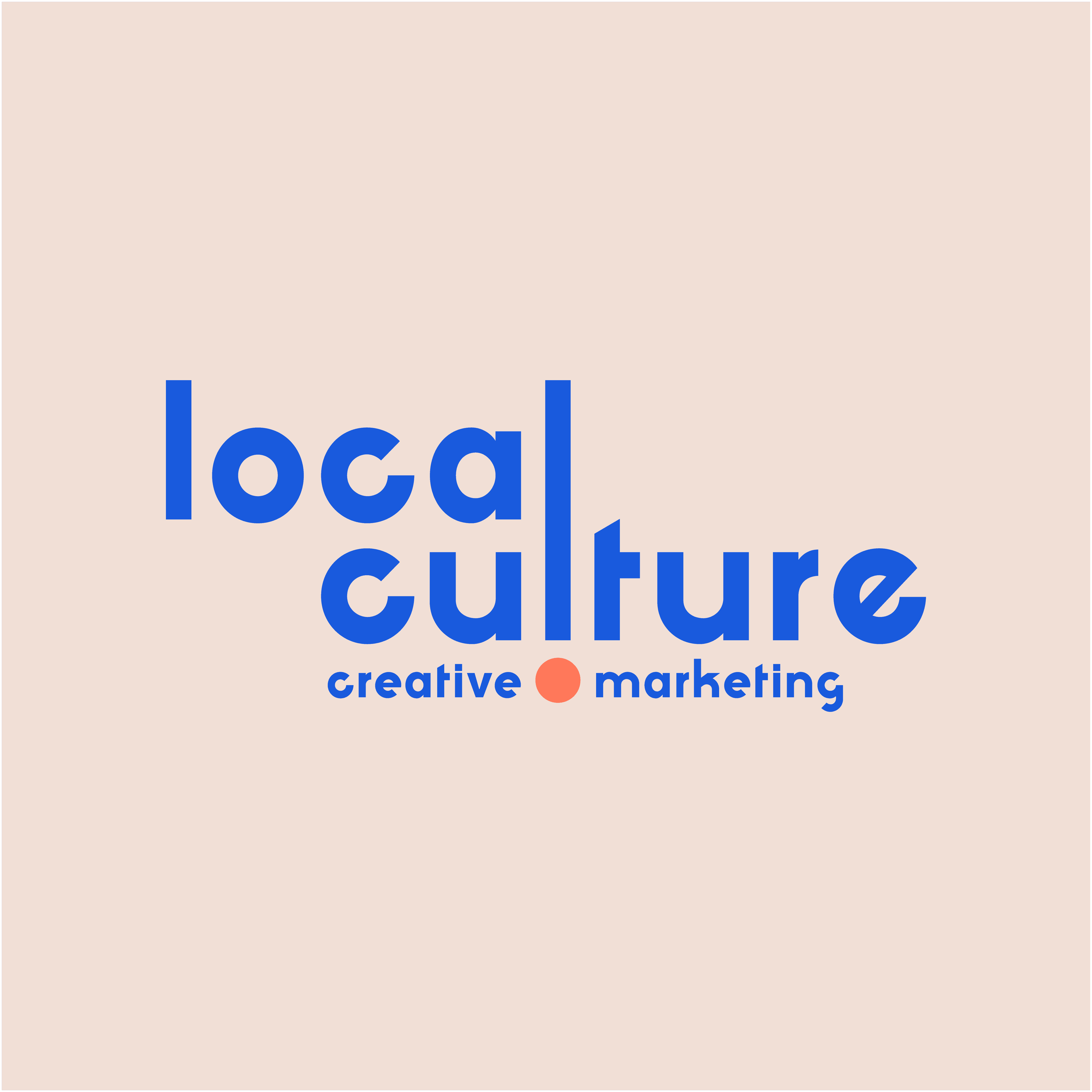 Local Culture Creative Marketing Logo with beige background