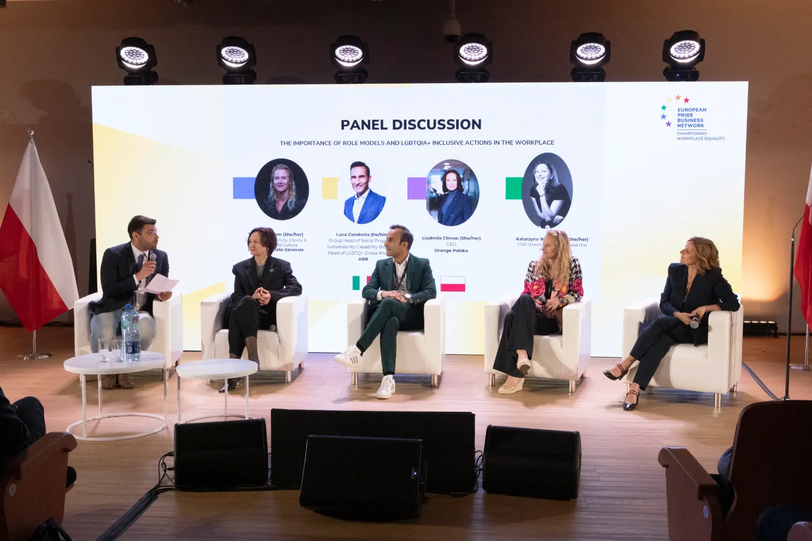 EPBN WISE Role Model conference, panel discussion on stage