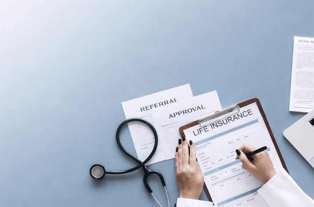 a group of blue chairs
