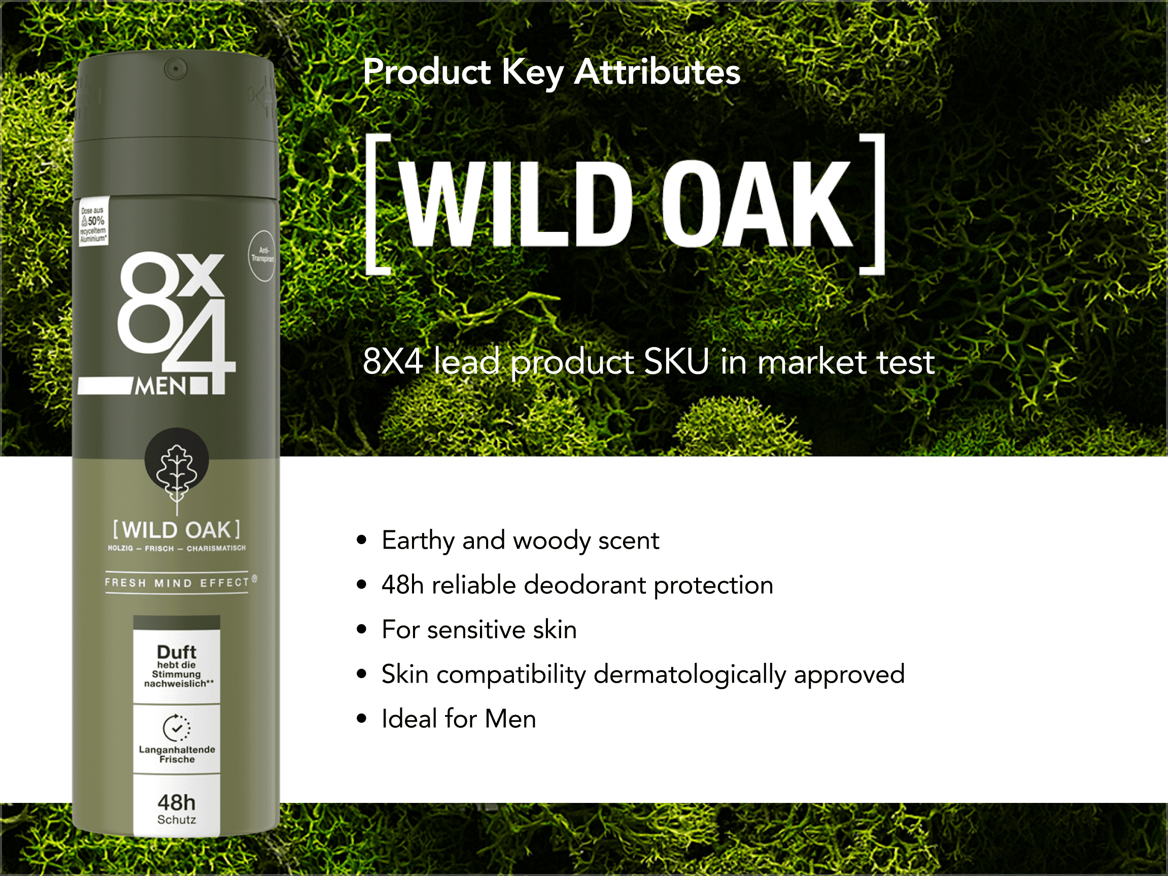 Beiersdorf Wild Oak 8X4 deodorant variety