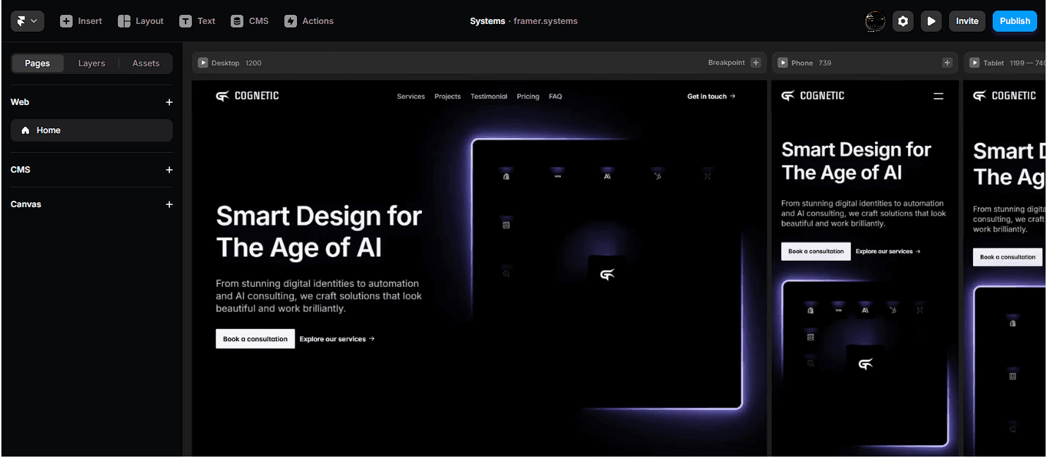 Cognetic Visual Mockup
