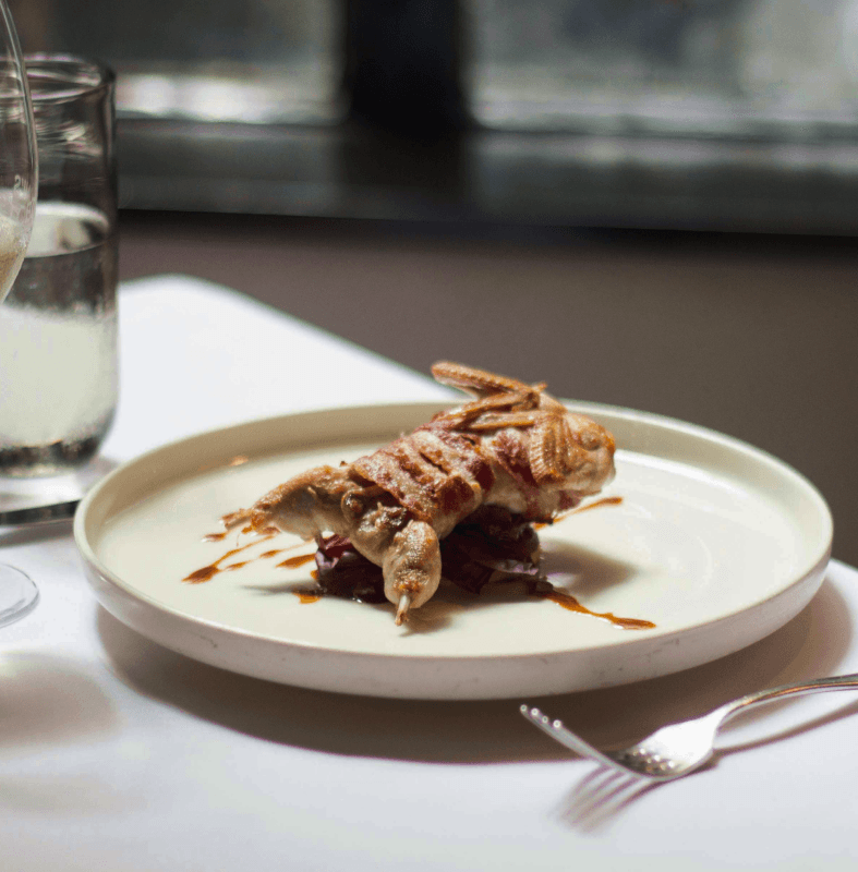the food on a plate