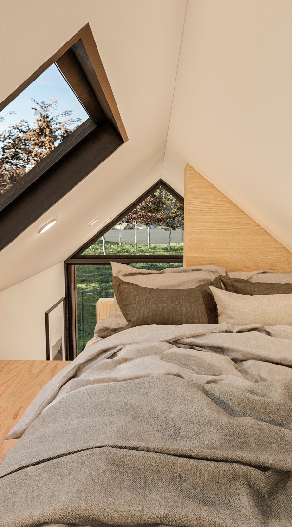 Tiny Haus 6m/20ft tiny house loft bedroom