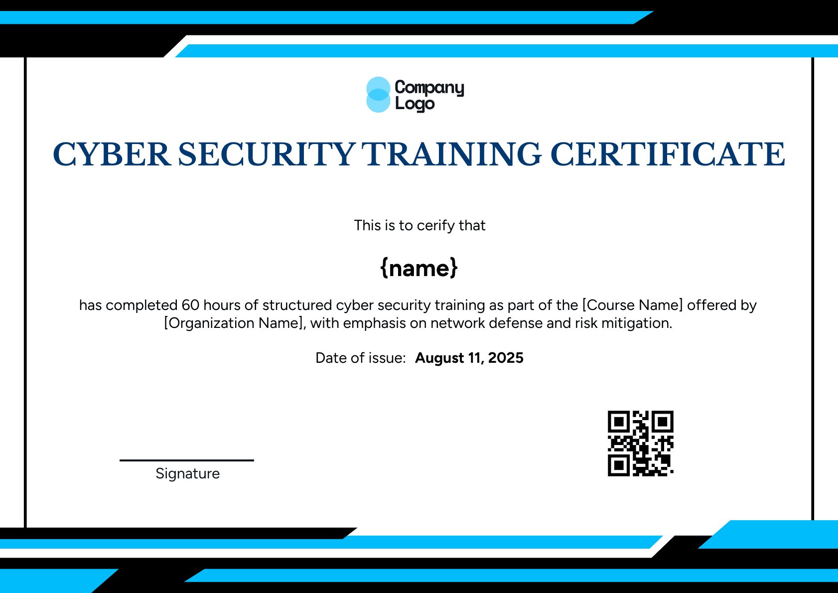 Wauld - Professional and attractive green recognition badge template