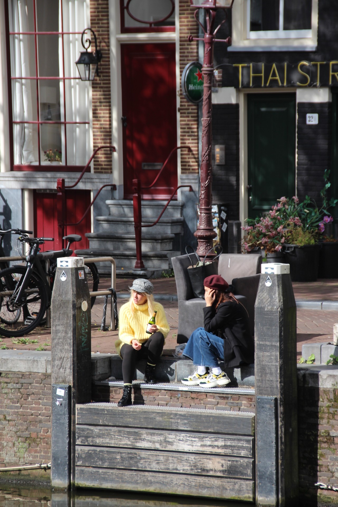 A studio space showcasing large window and contemporary design elements