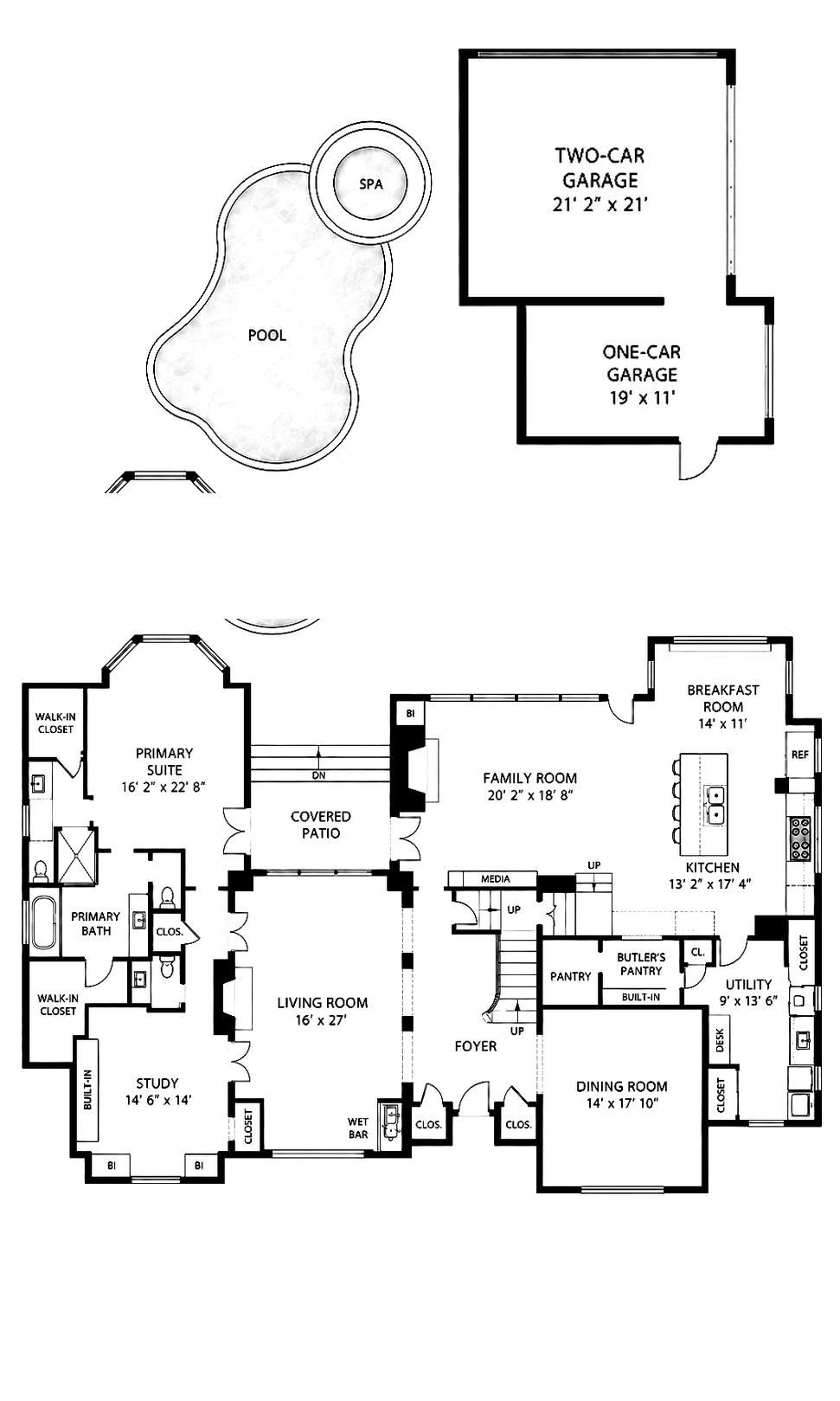 Floor plan of a house