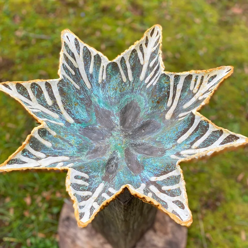 single precipitor sculpture by Abby Martin