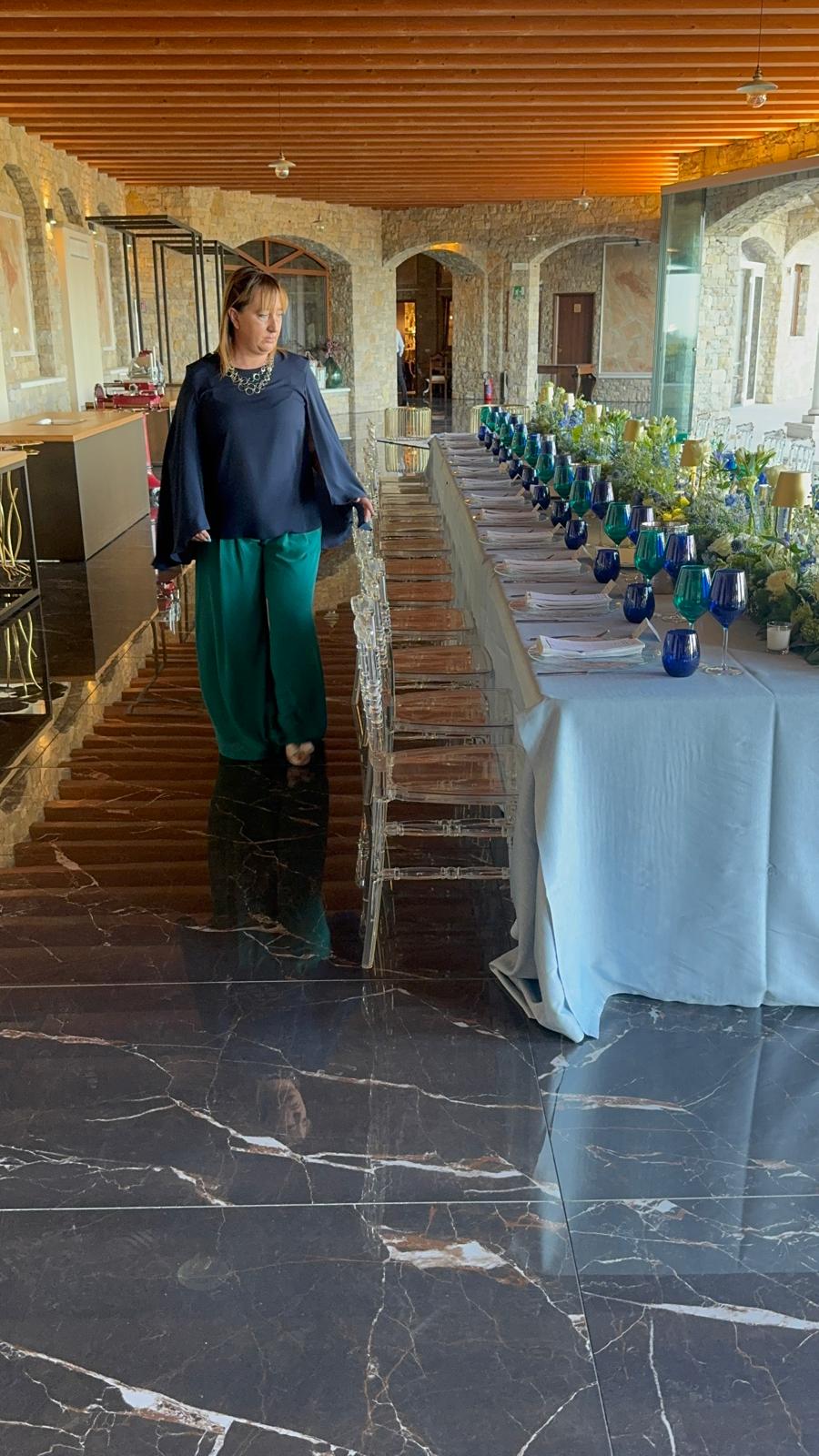 Close-up of a tree stump showing growth rings and a textured brown wood surface.