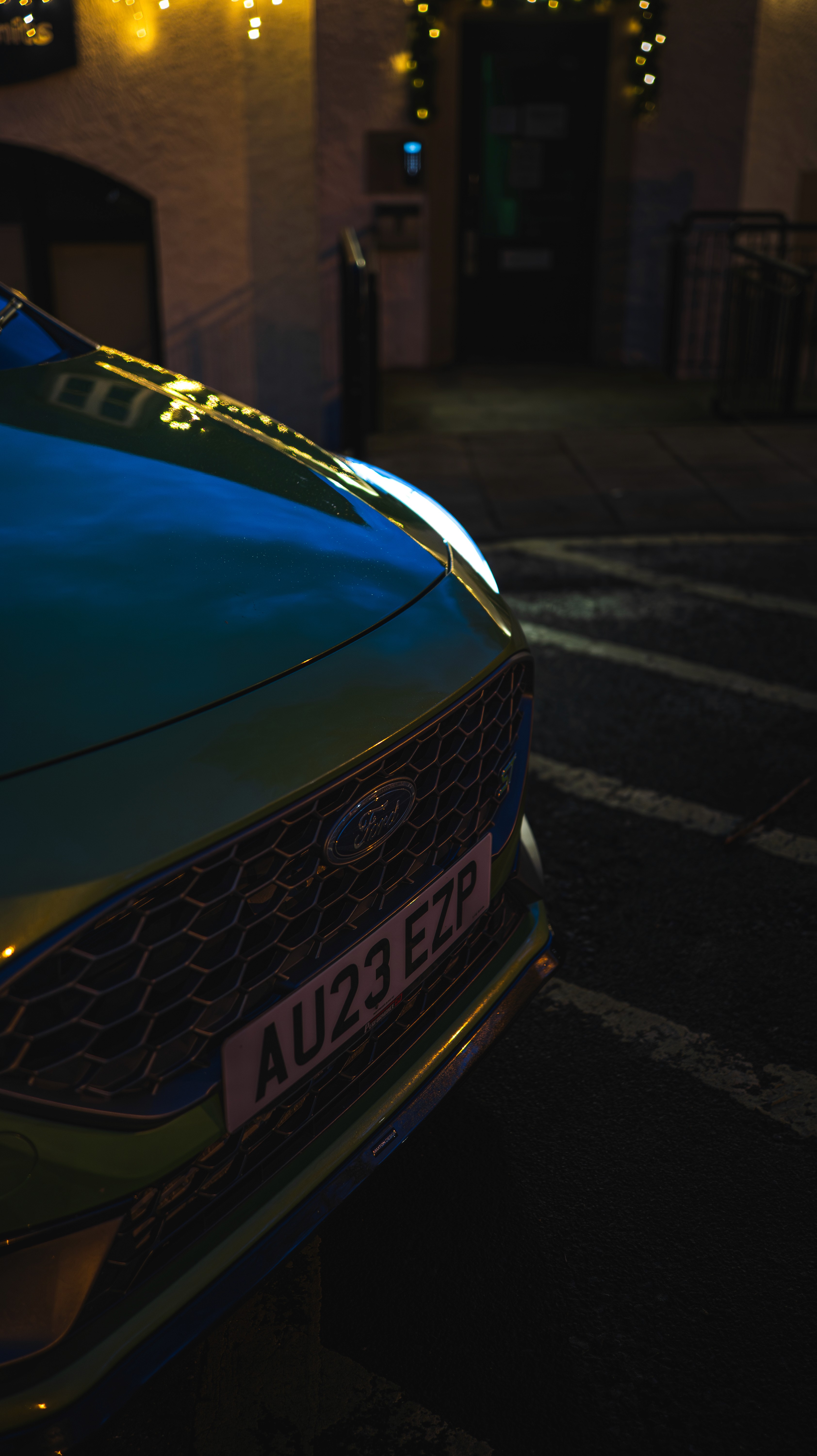 Fiesta st front shot at night