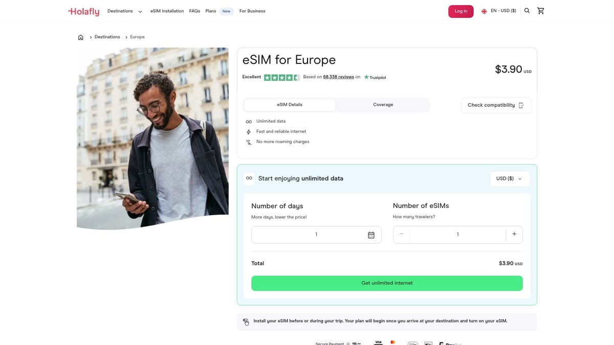 Top 7 Europe eSIM Options for Travelers in 2025 - Holafly