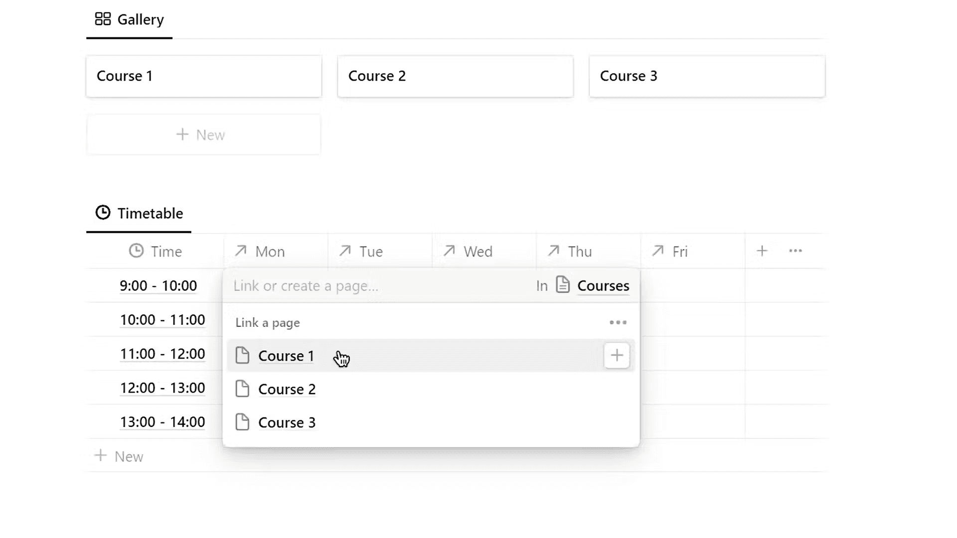 Image showing how to use the timetable.