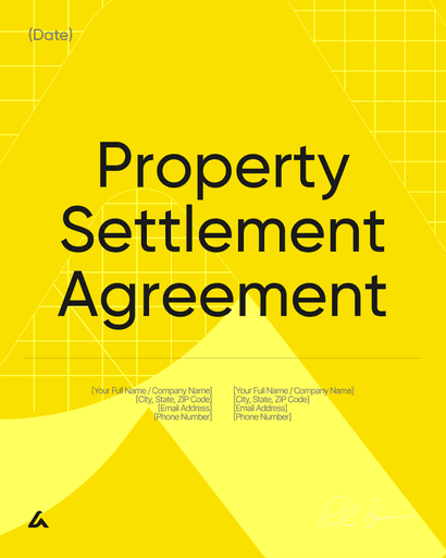 Property Settlement Agreement