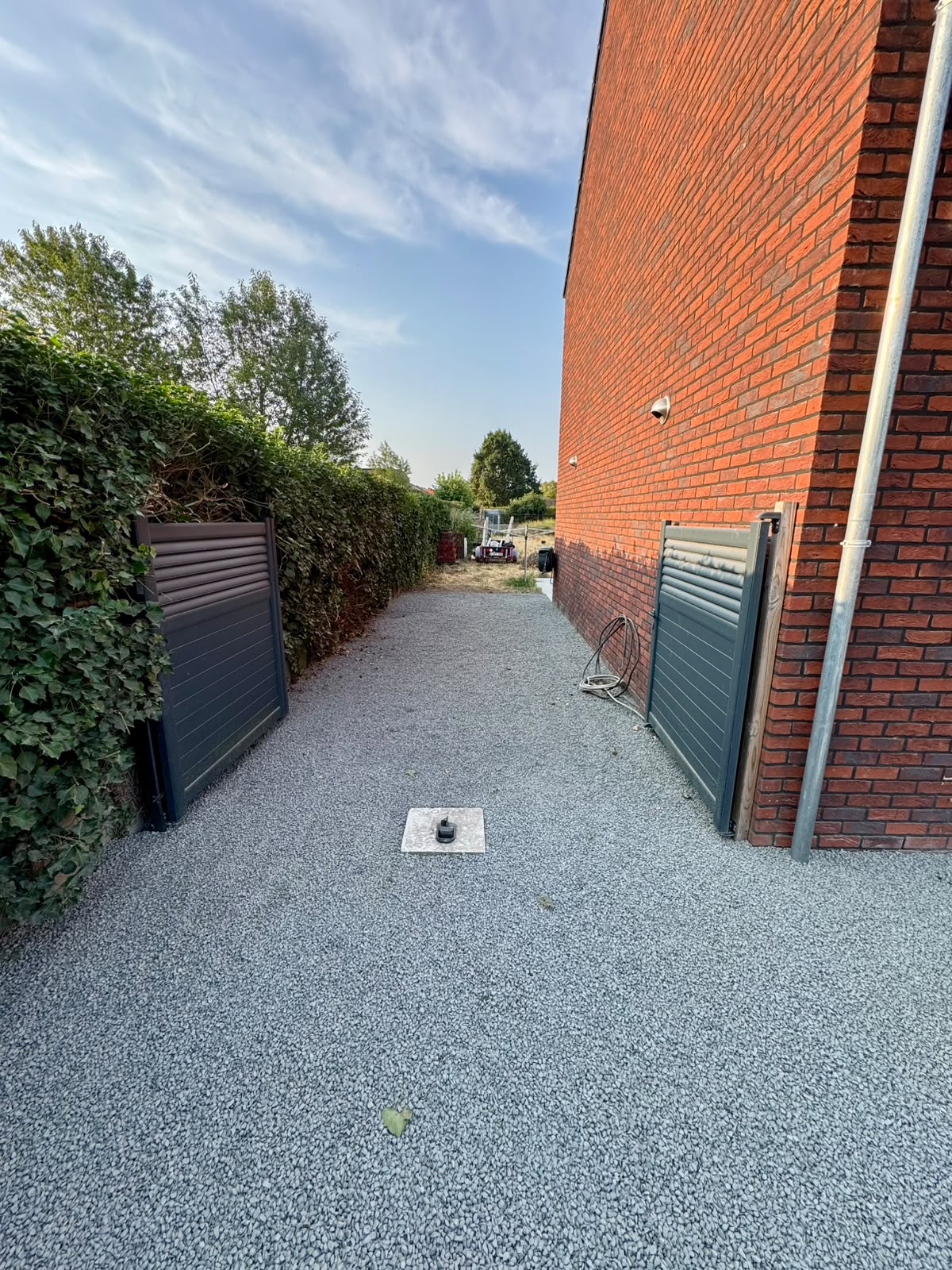 Strakke voortuin met waterdoorlatende steentapijtverharding — extra foto 4