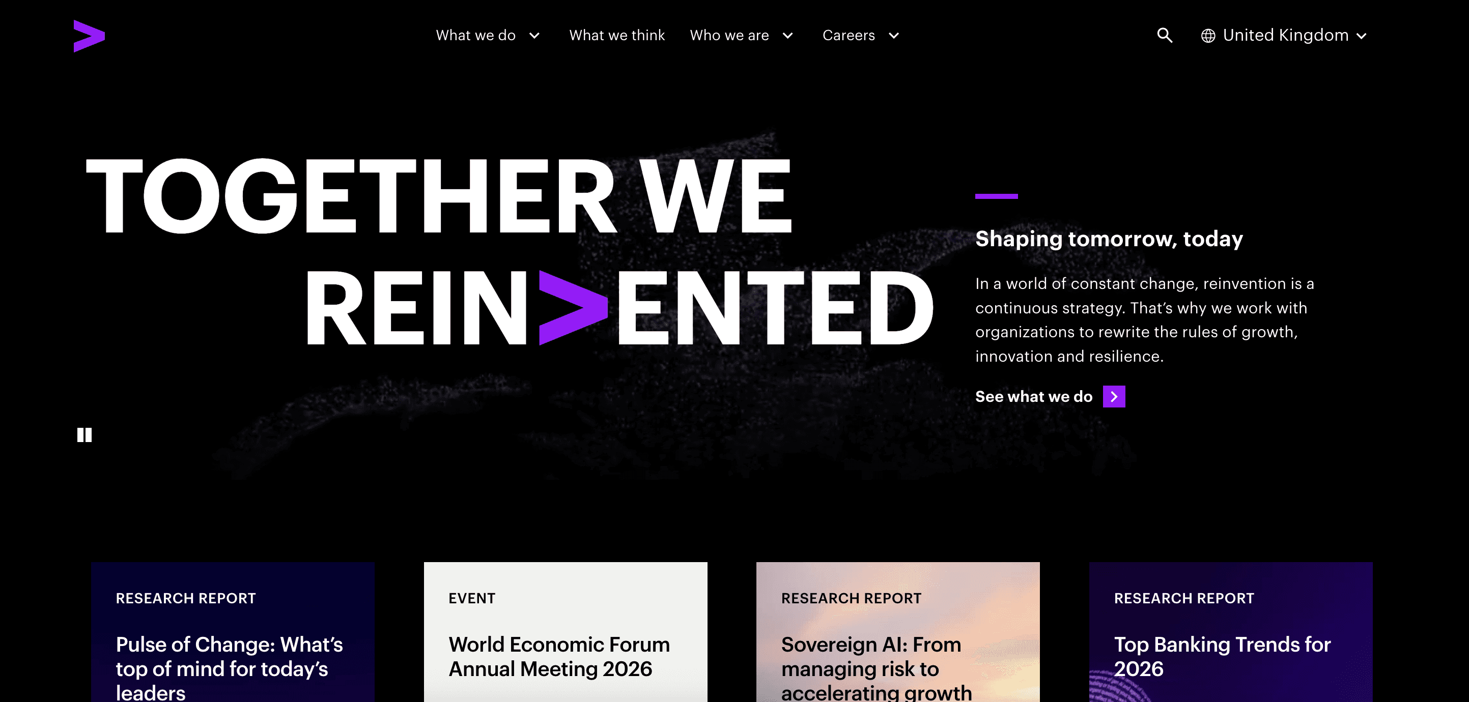 Accenture Homepage