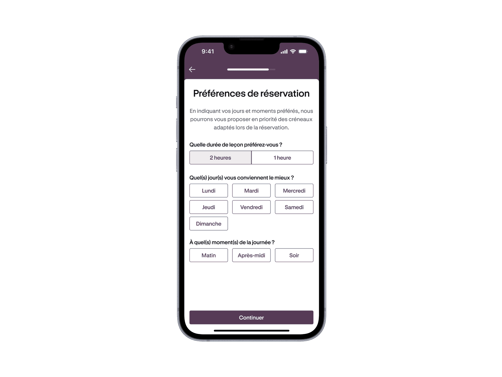 Préférences posées