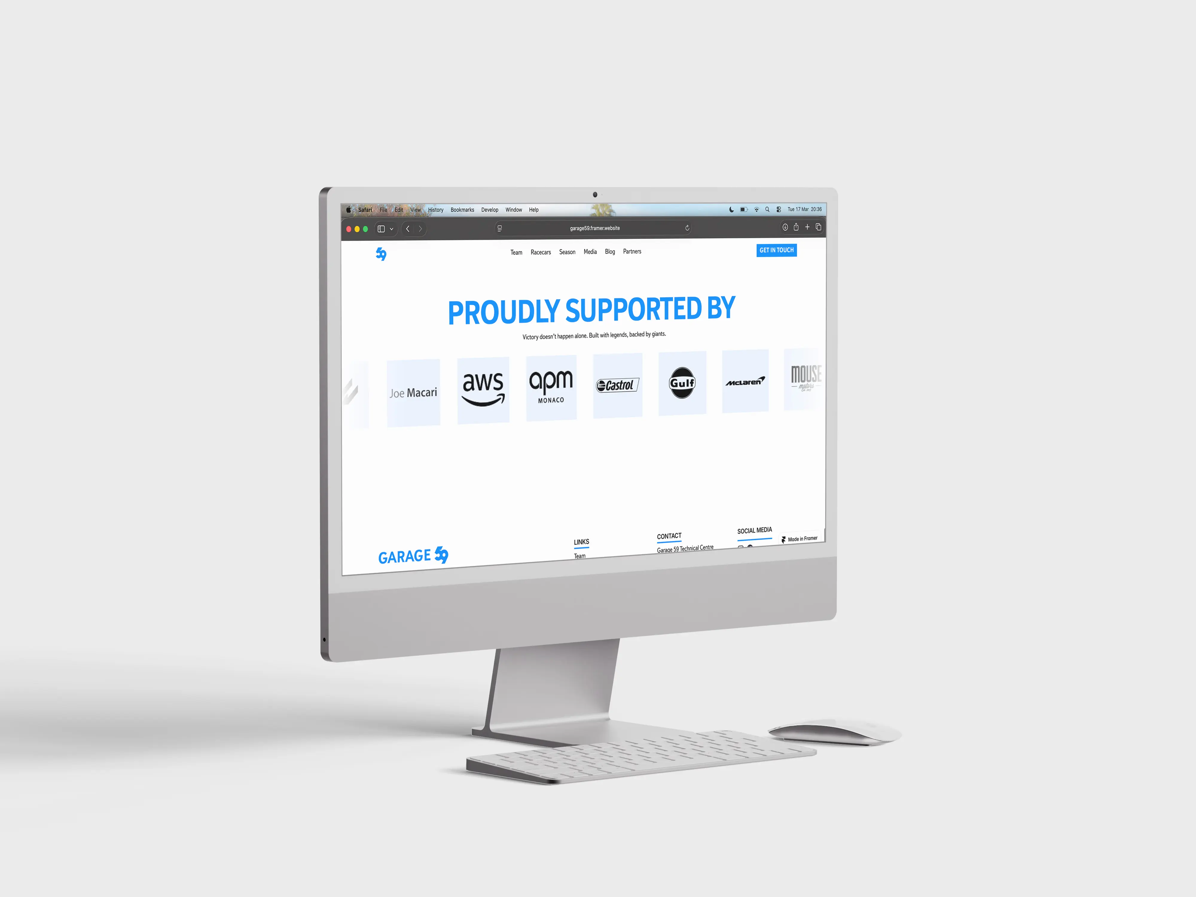 Garage 59 Sponsors Mock