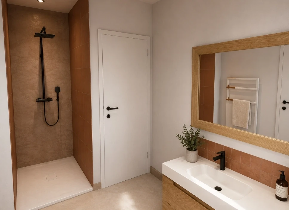 Transformation de la salle d'eau d'une suite parentale à Martigues par Armonie Conception, architecte d'intérieur
