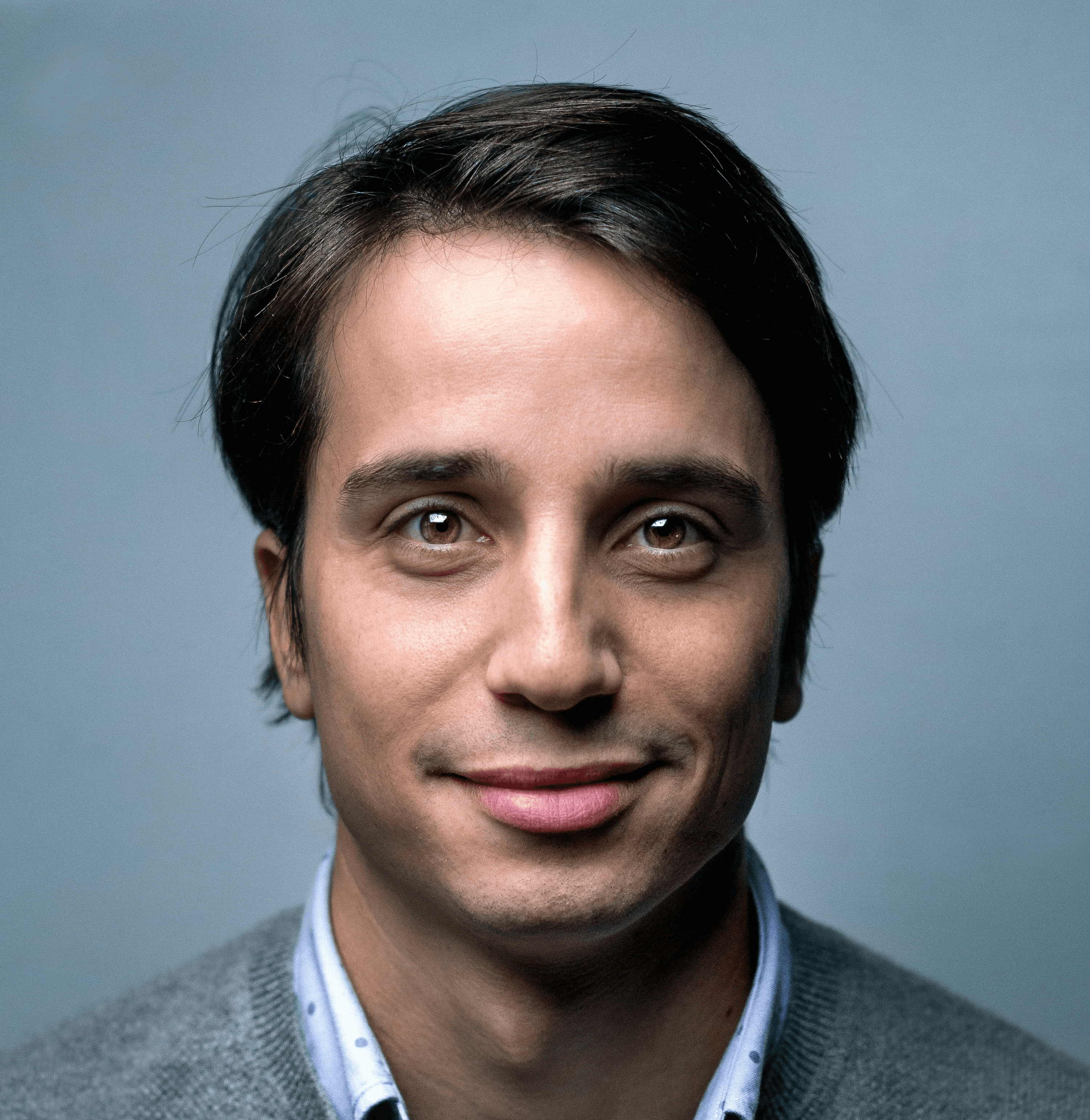 man wearing Henley top portrait