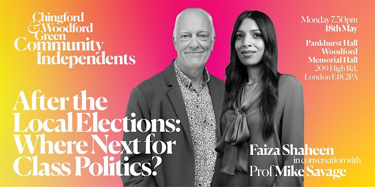Flyer for After the Local Elections: Where next for class politics?