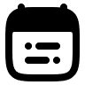 Icon representing a calendar