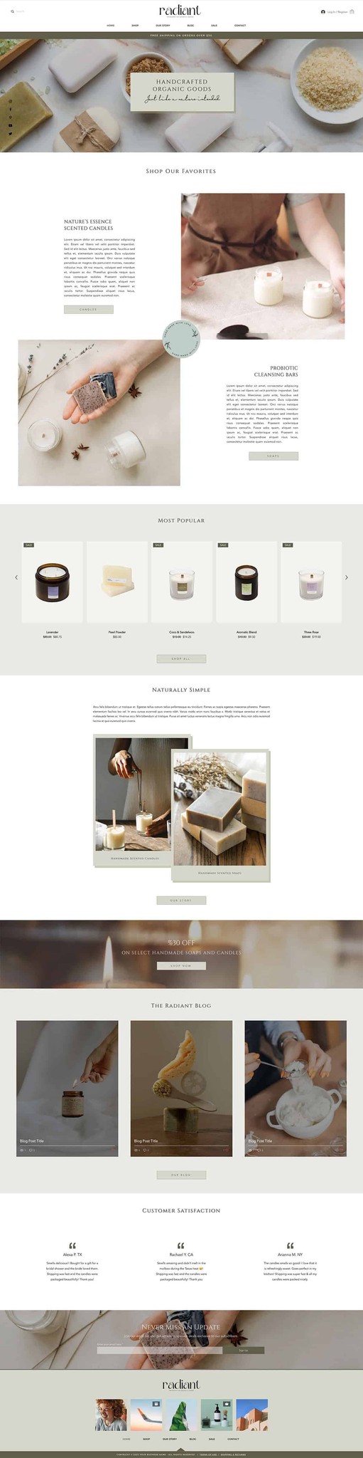 Online Store Wix Template