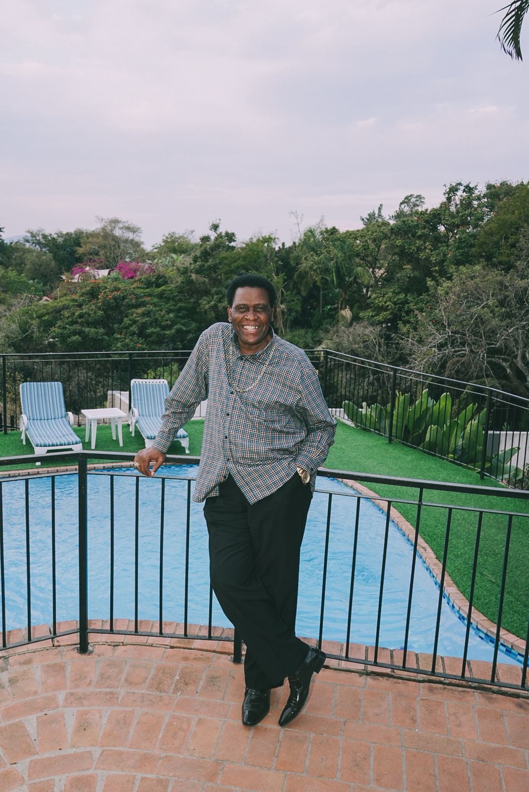 A man with surfboard