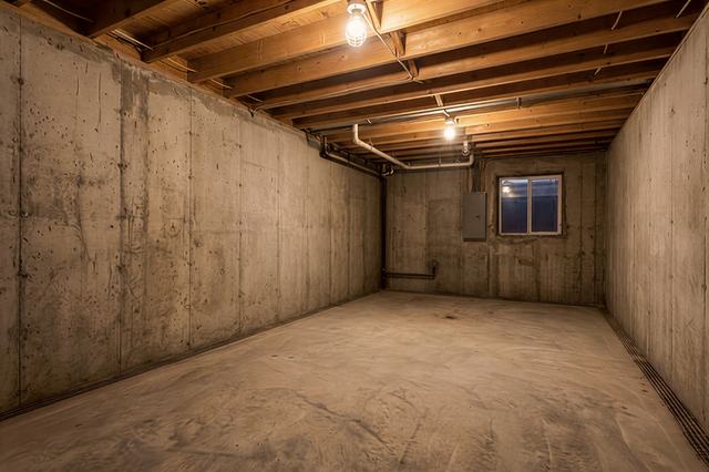 Basement Framing — before