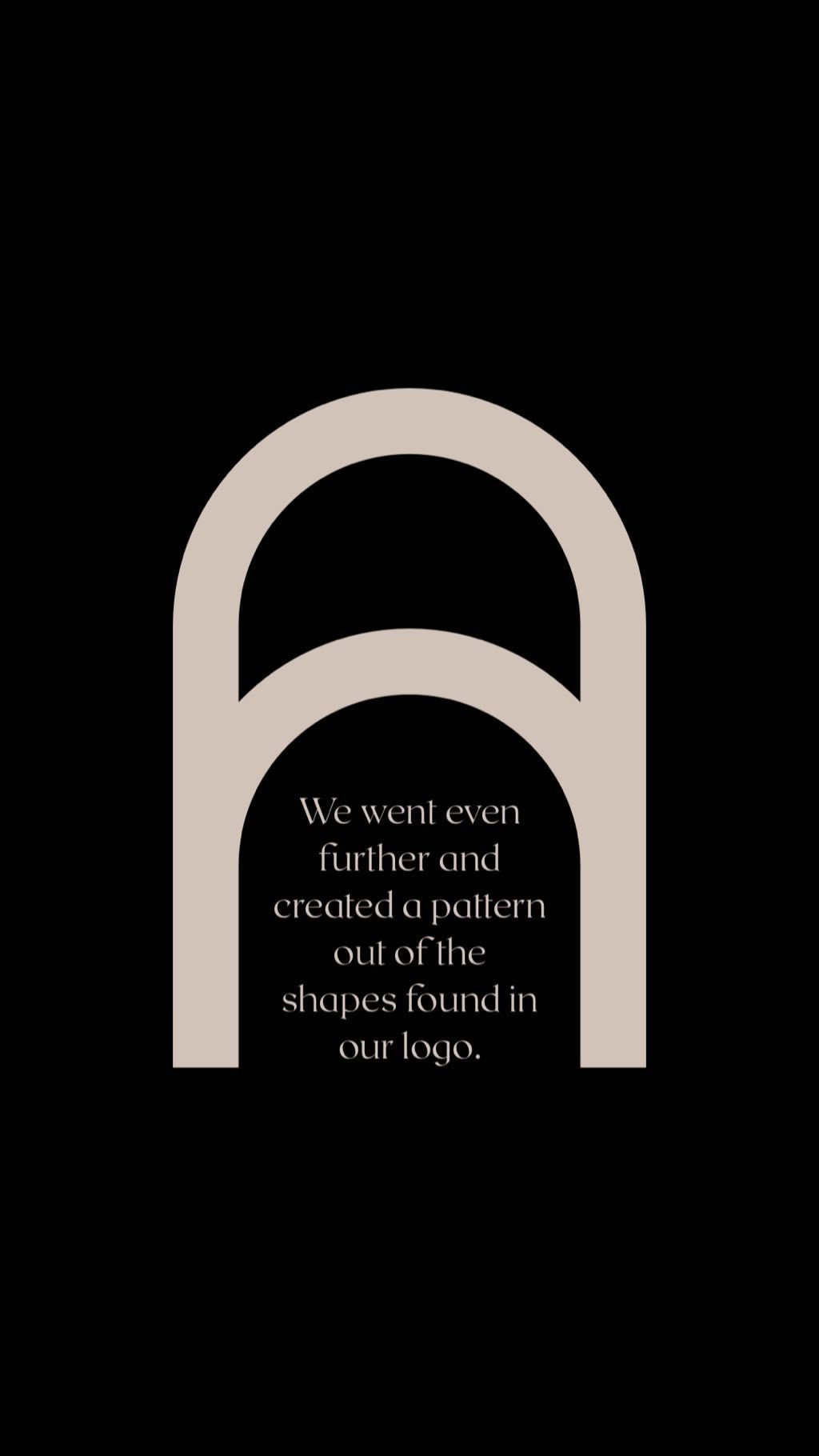 Thought process of pattern design concept for bespoke centre table inspired by the brand logo