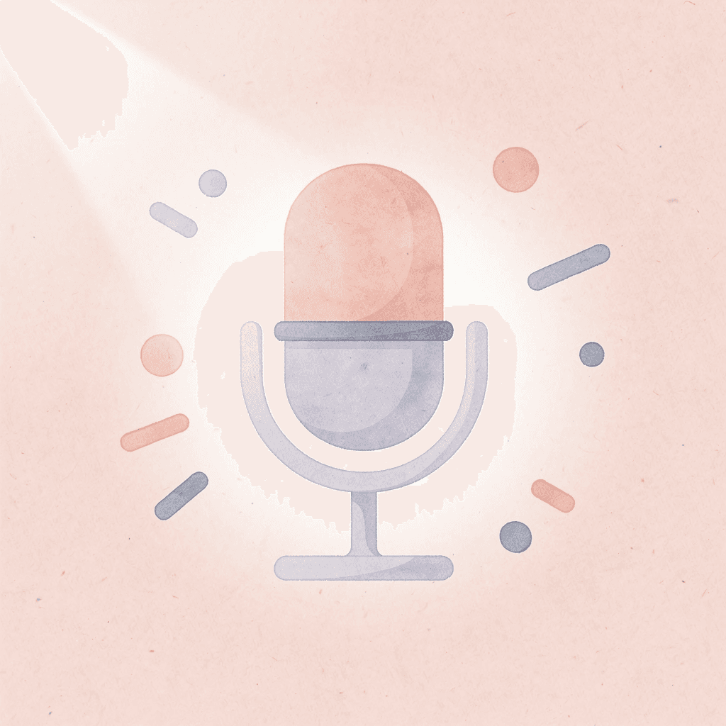 Microphone icon representing real-time pronunciation analysis