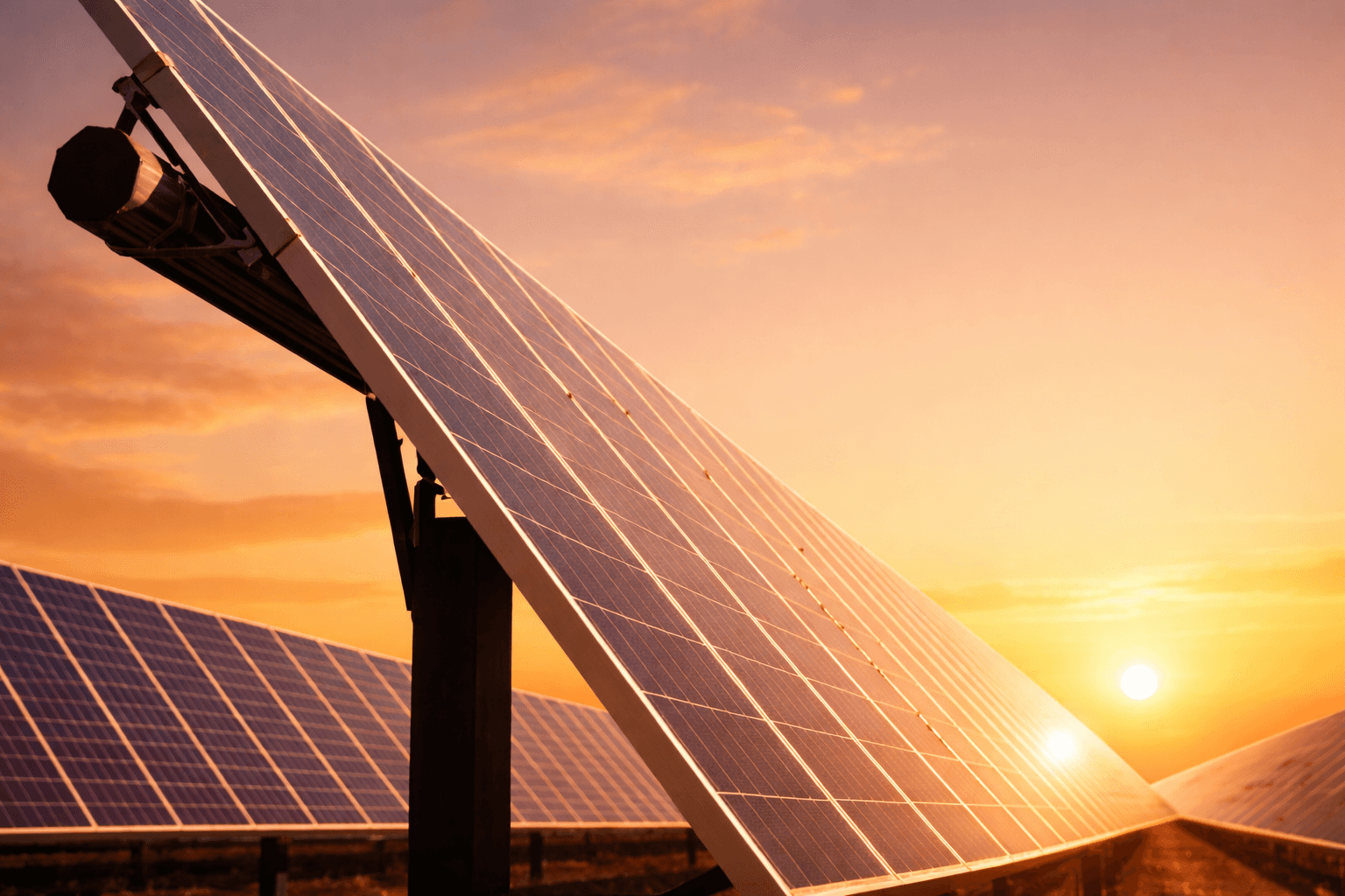 several rows of solar panels on a roof