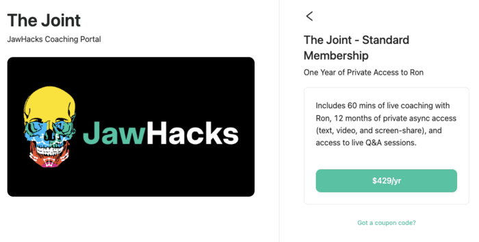 jawhacks membership page