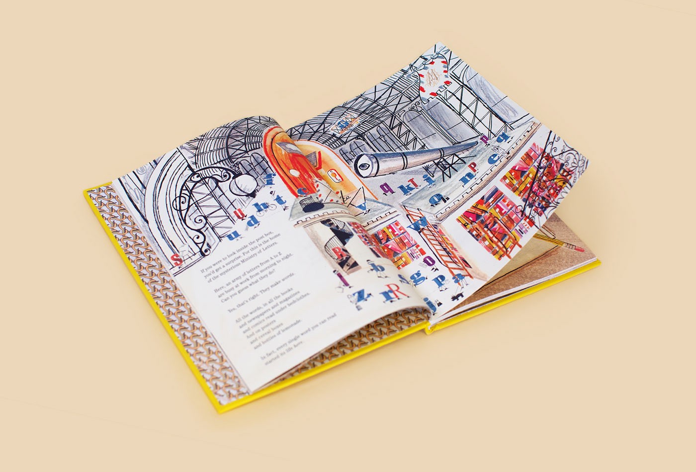 tipota studio typography design and art direction of ministry of letters with al Mchuish and Luciano Lozano for thames and hudson - story extract and book ends